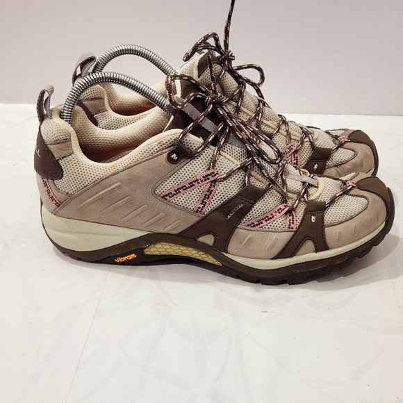 Merrell Shoes - Merrell Shoes Womens 10 Grey Pink Lace Up Cushion Siren Sport Performance Hiking